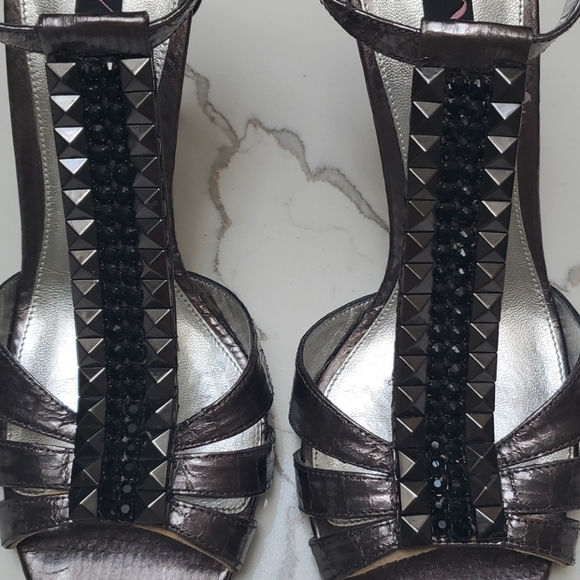 Nina New York Heels in Pewter, Size 7 1/2 - Picture 3 of 8